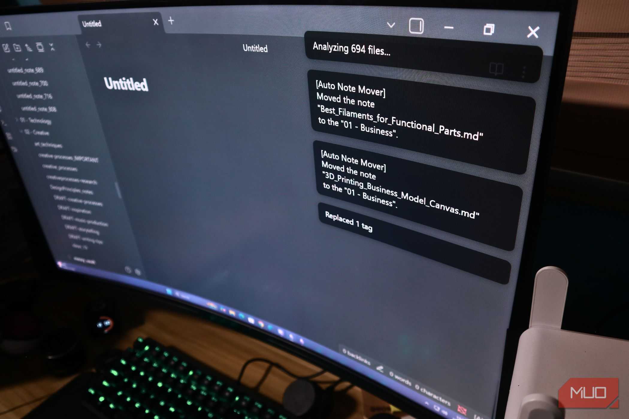 Đá obsidian trên màn hình